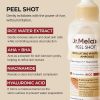 Dr.Melaxin Peel Shot Glow White Rice Peeling Ampoule 80ml, Dead Skin Gentle Exfoliating Ampoule with Rice Water Extract, AHA BHA, Niacinamide